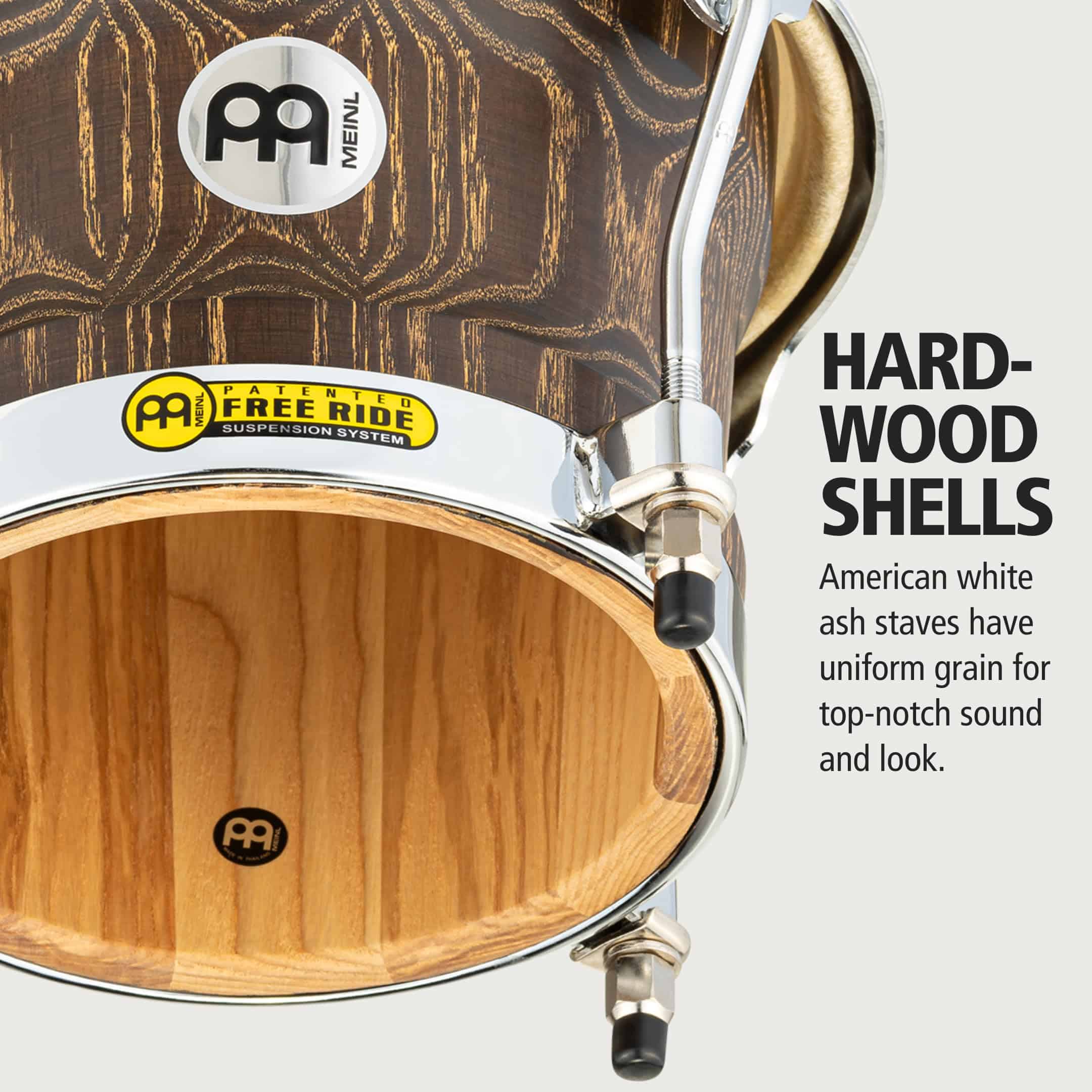 Meinl Percussion WB400VBR-M 7 8.5 pulgadas Bongo de Madera - Imagen 3
