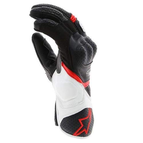 Guantes de moto de calle para hombre -Negro/Blanco/Rojo - Imagen 5