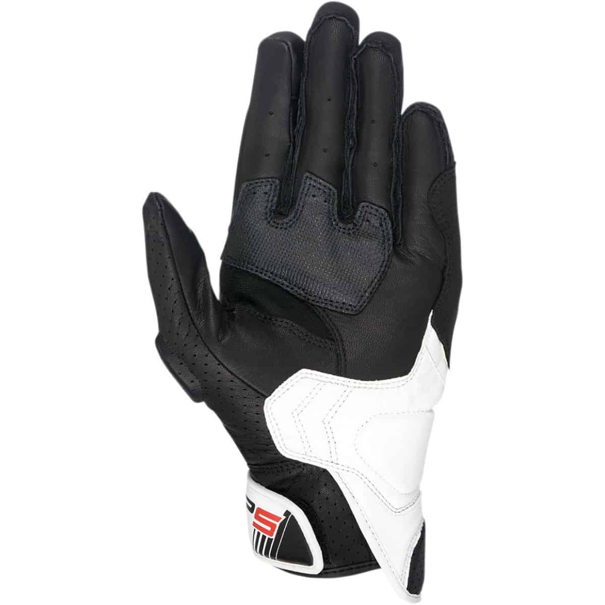 Guantes de moto de calle para hombre -Negro/Blanco/Rojo - Imagen 3