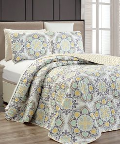 Colcha de Cama Fancy Collection 3 Pc Tamaño Extra Nuevo