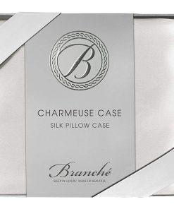 Funda de almohada de seda Branché Beauty Sleep -Blanco