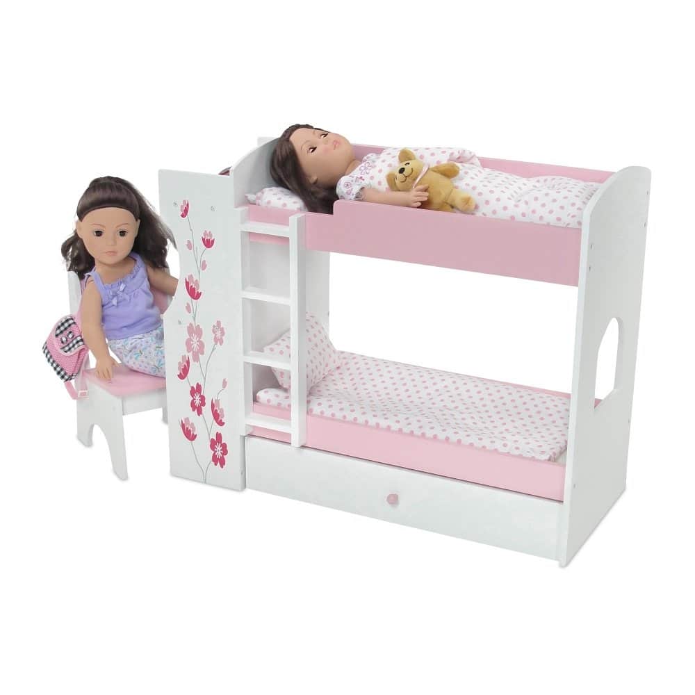 Litera de dormitorio para muñecas Emily Rose de 18", Camas - Imagen 7