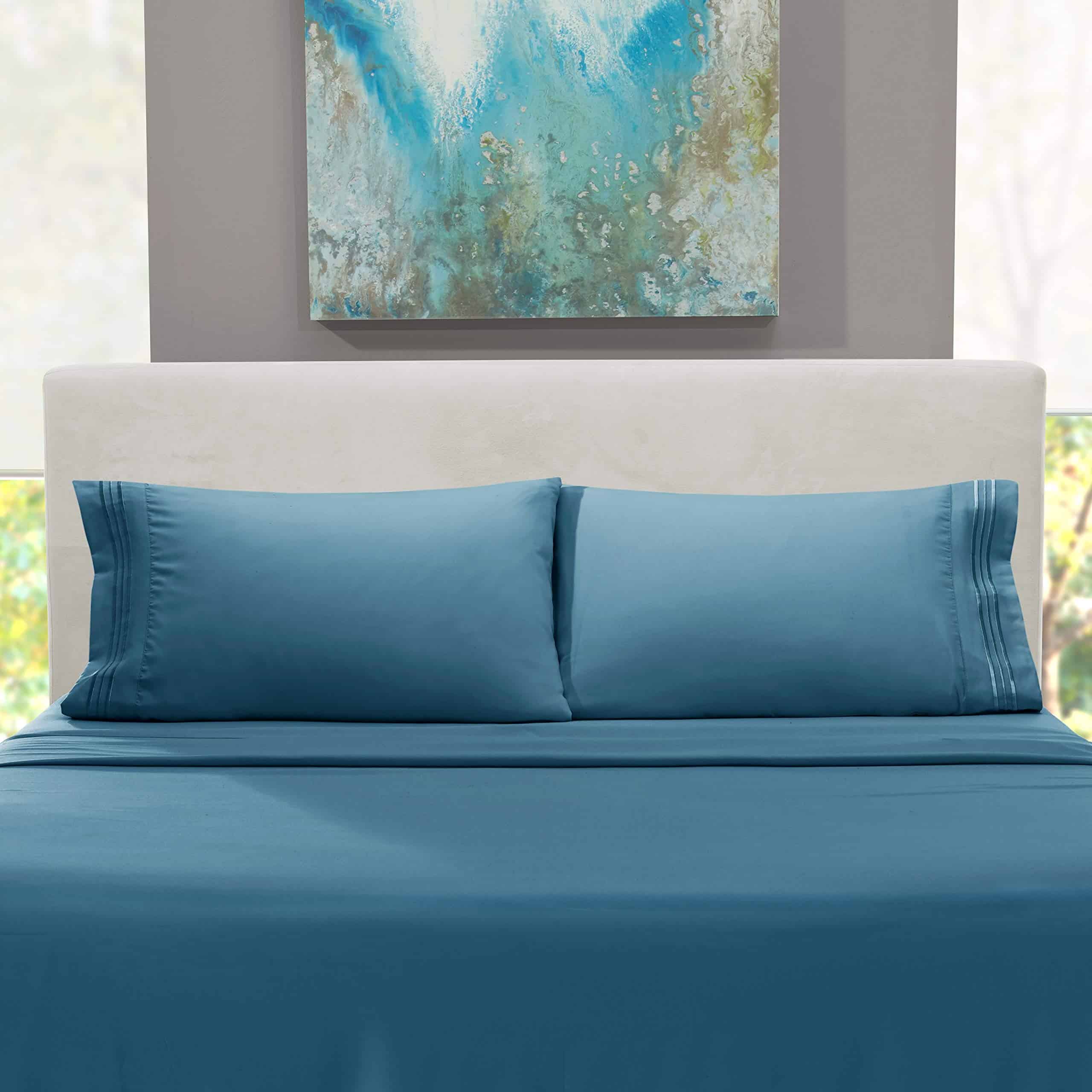 Juego de Sábanas Nestl para Camas Ajustables -Azul Cielo - Imagen 9