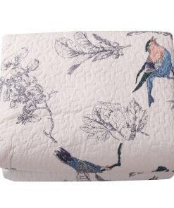 Juego de edredón bicolor de algodon para cama individual, 2