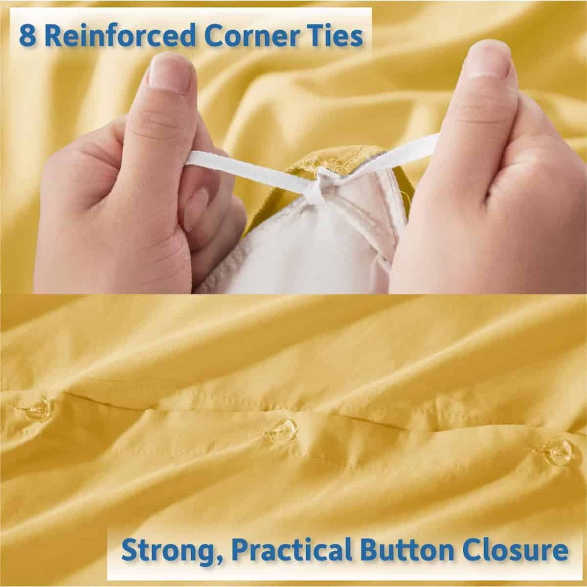 Juego de Funda Nórdica Amarilla Nestl Full Size - Suave - Imagen 5