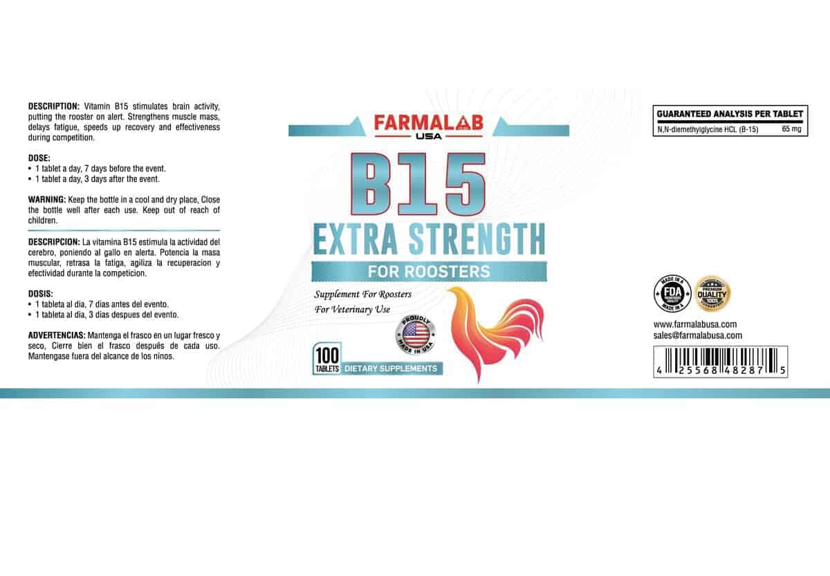 B-15 Extra Fuerte para Gallos B15 Extra Strength for - Imagen 4