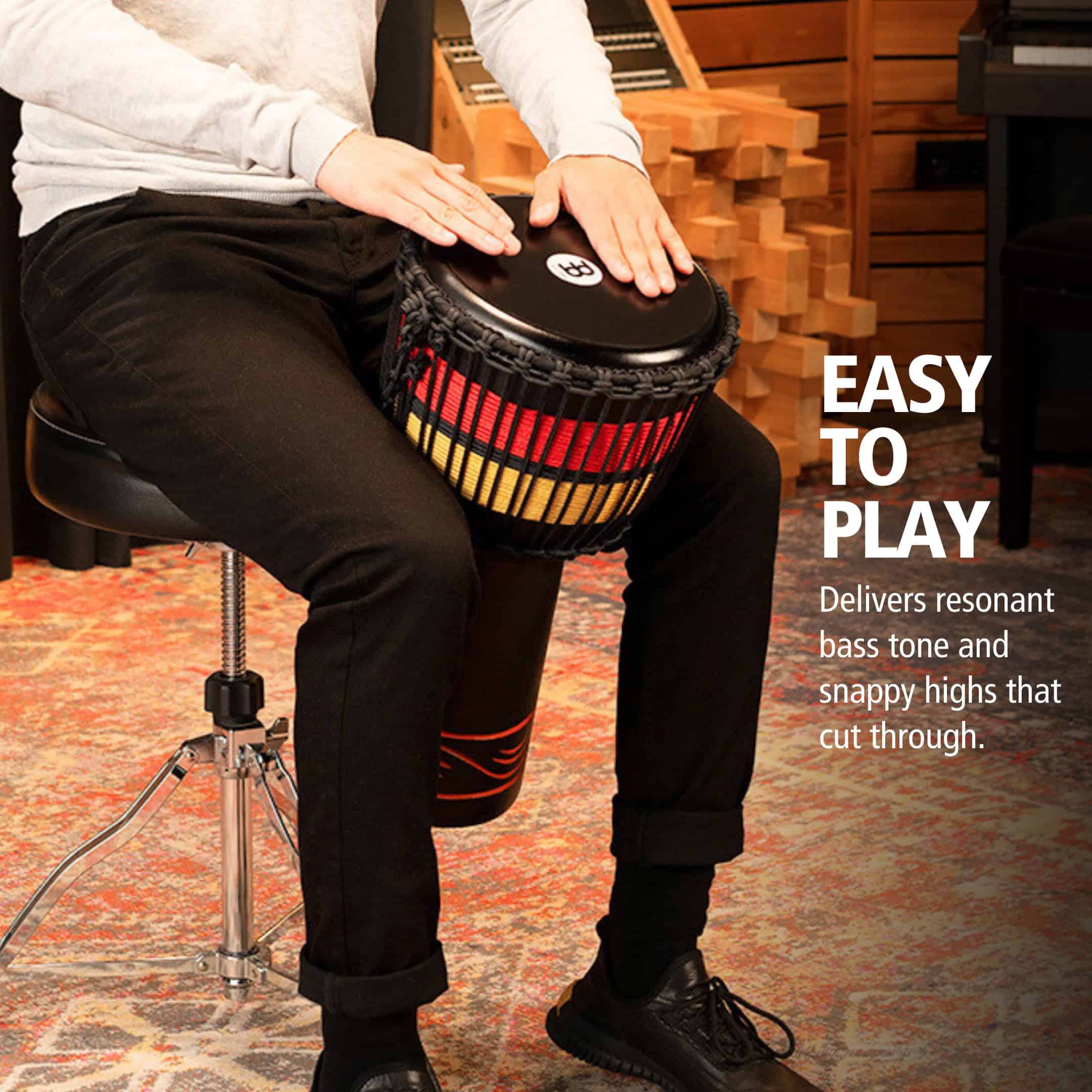 Meinl Percusión Tambor Djembe Estilo, Tallado a Mano de - Imagen 3