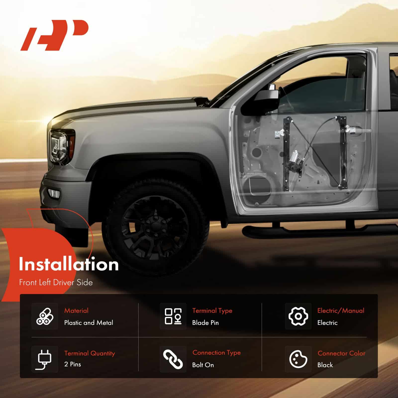 Ensamble de Regulador de Ventana y Motor A-Premium de - Imagen 4