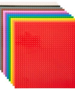 Strictly Briks 12 Pack Classic Baseplates 10x10 in, Placas