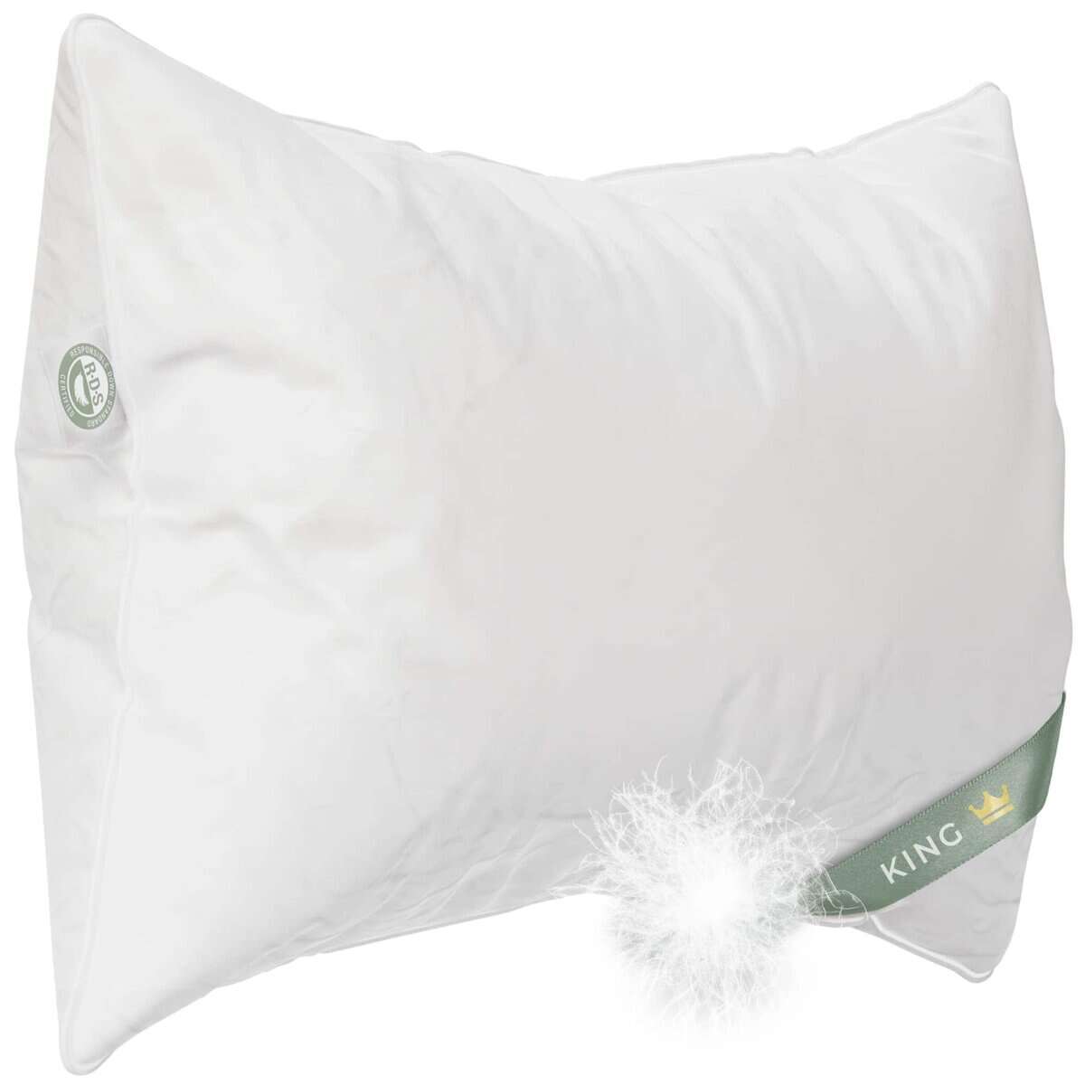 Almohada de plumas de ganso europeo East Coast Bedding -