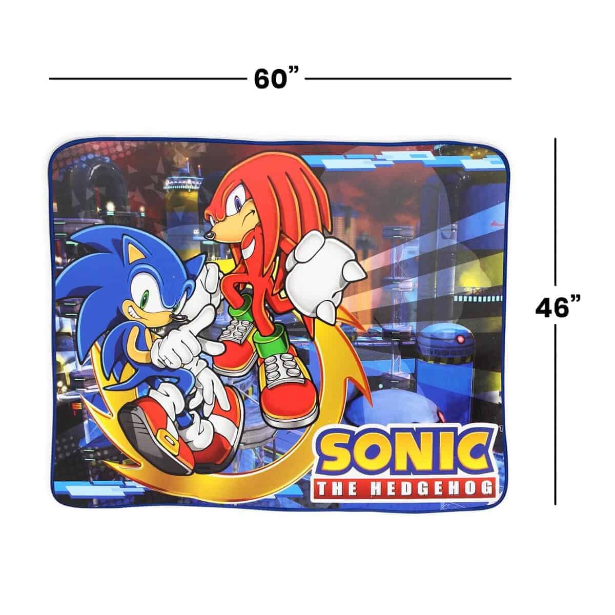 Gran Mantita Sonic The Hedgehog Sonic and Knuckles 46"x60" - Imagen 3