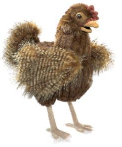 Títere de mano de gallina Folkmanis