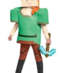 Disfraz Deluxe de Minecraft Alex, Multicolor, Talla Mediana