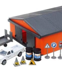 Juego de Construcción de Vehículos Kubota con Cobertizo