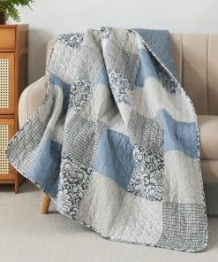 Manta de Algodón Acolchada SLPR, 50" x 60" Edredón Floral