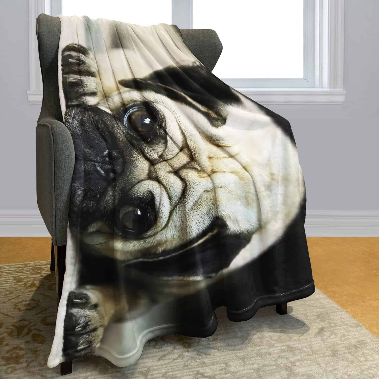 Manta YISUMEI 50" X 80" de Felpa Suave para Sofá - Diseño - Imagen 3