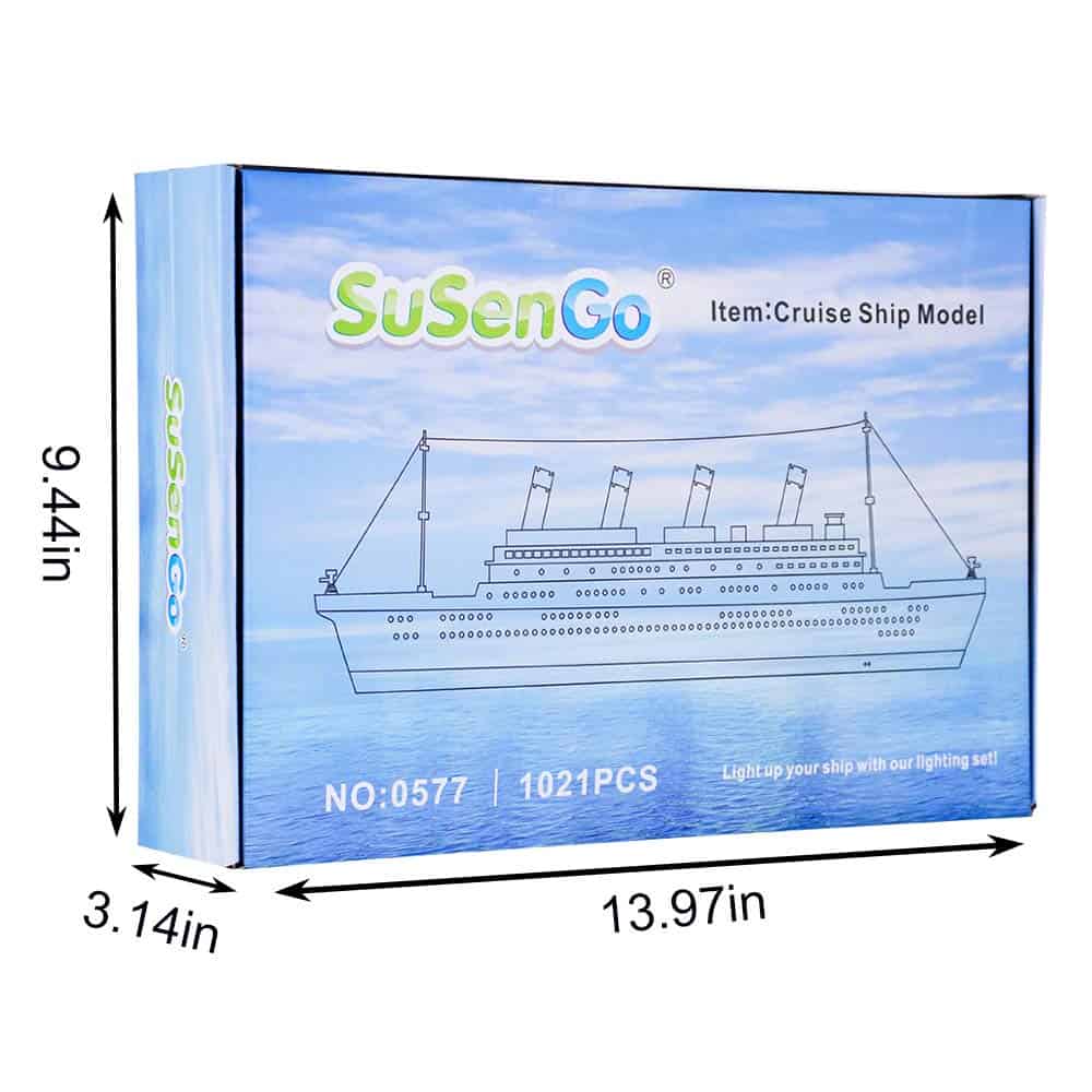 Kit de bloques de construcción para el Titanic con 1021 - Imagen 9