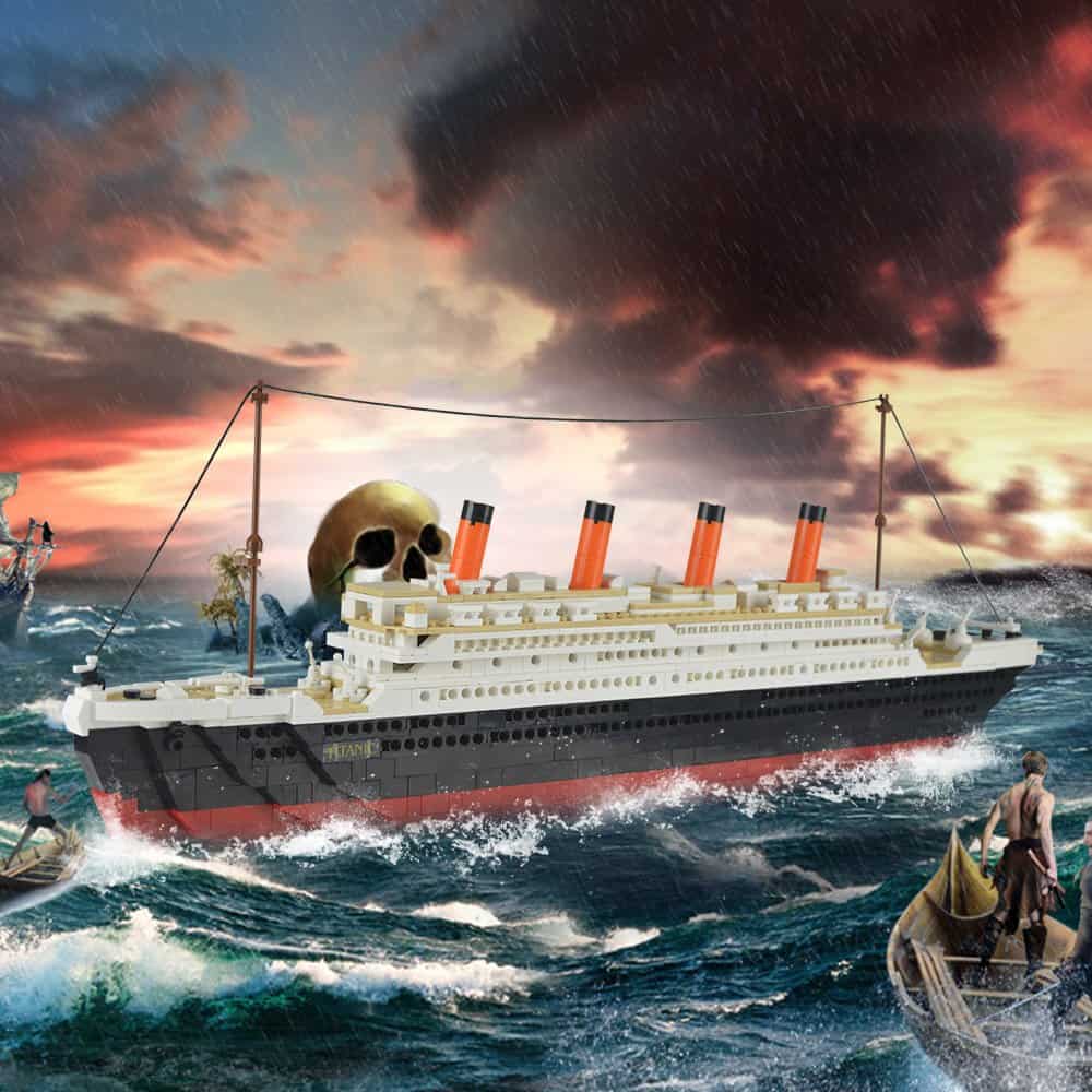 Kit de bloques de construcción para el Titanic con 1021 - Imagen 4