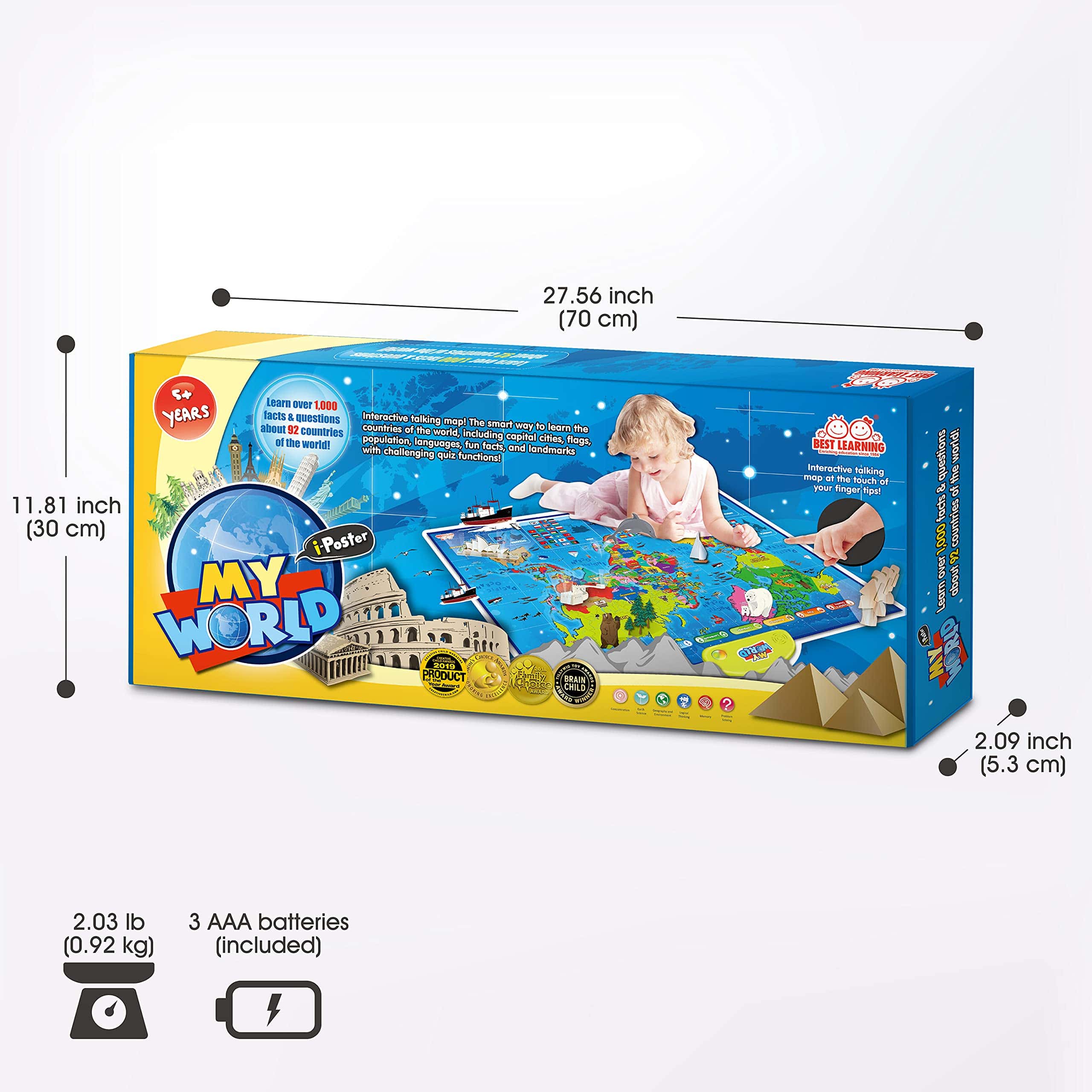 BEST LEARNING i-Poster My World Interactive Map - Juguete - Imagen 9