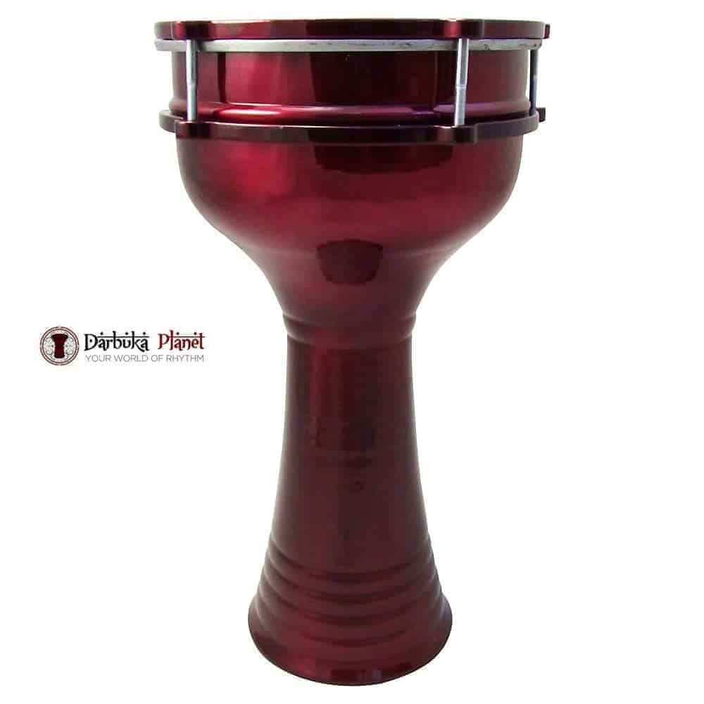 ZAZA Percusión 16'' Largo Darbuka de Aluminio, 8" Cabeza - Imagen 3