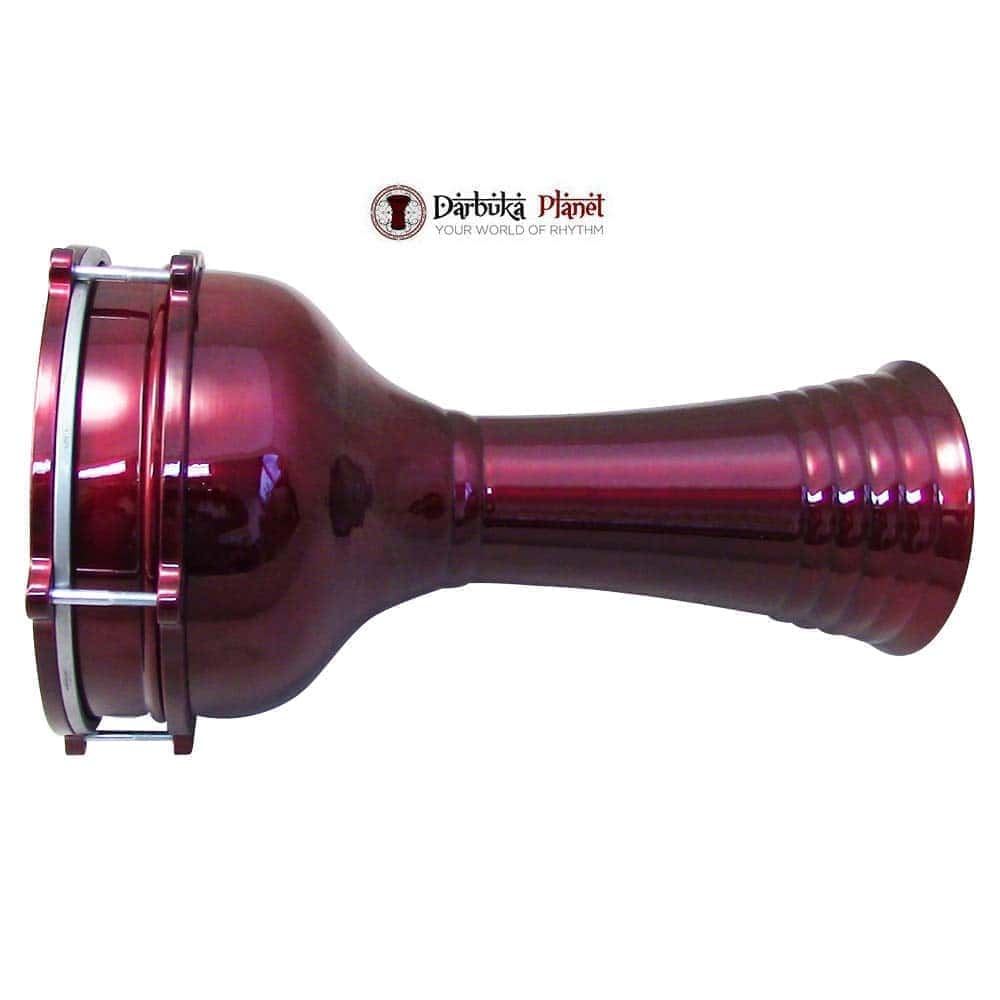 ZAZA Percusión 16'' Largo Darbuka de Aluminio, 8" Cabeza - Imagen 4