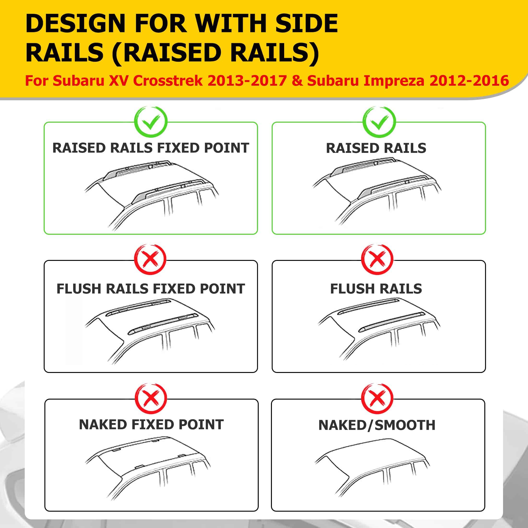 Barras transversales del portaequipajes AUXMART para Subaru - Imagen 6