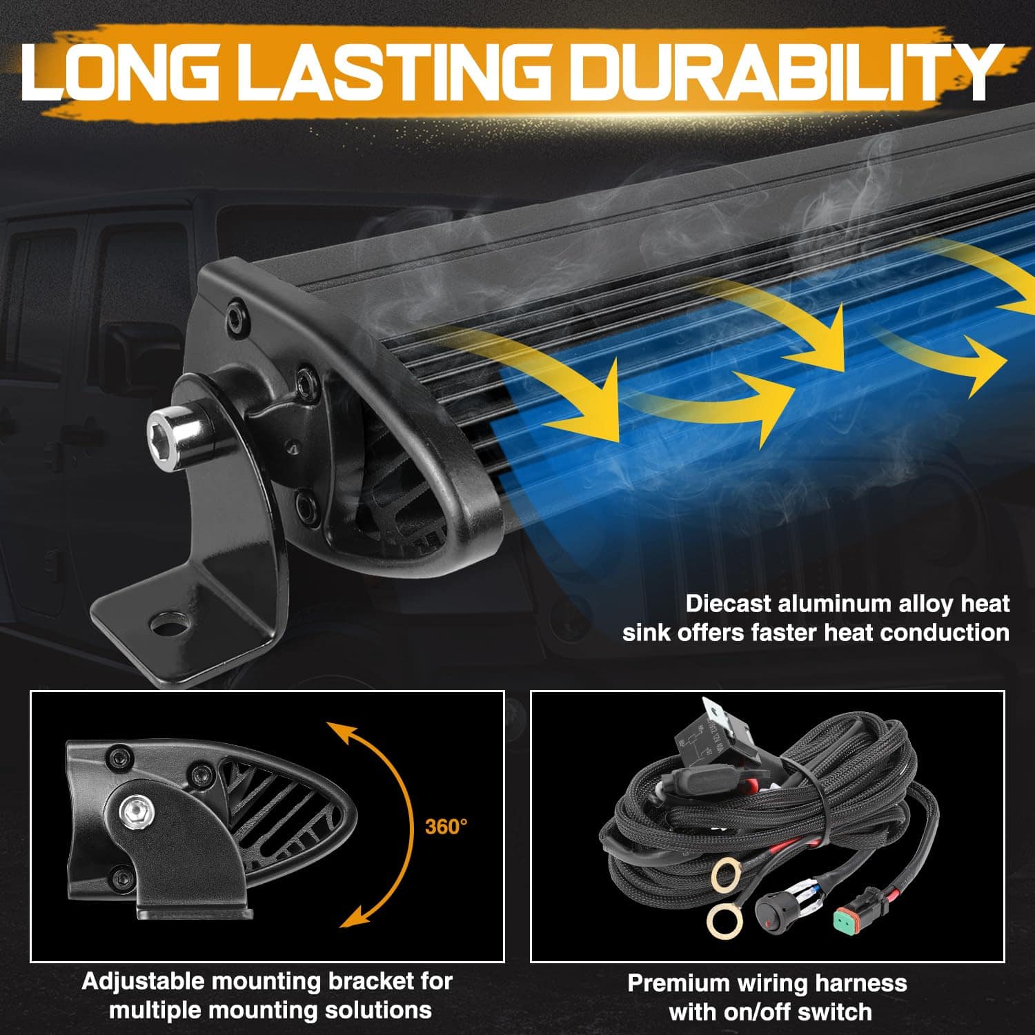 Barra de Luz LED de 12 Pulgadas de Una Sola Hilera Niking - Imagen 6