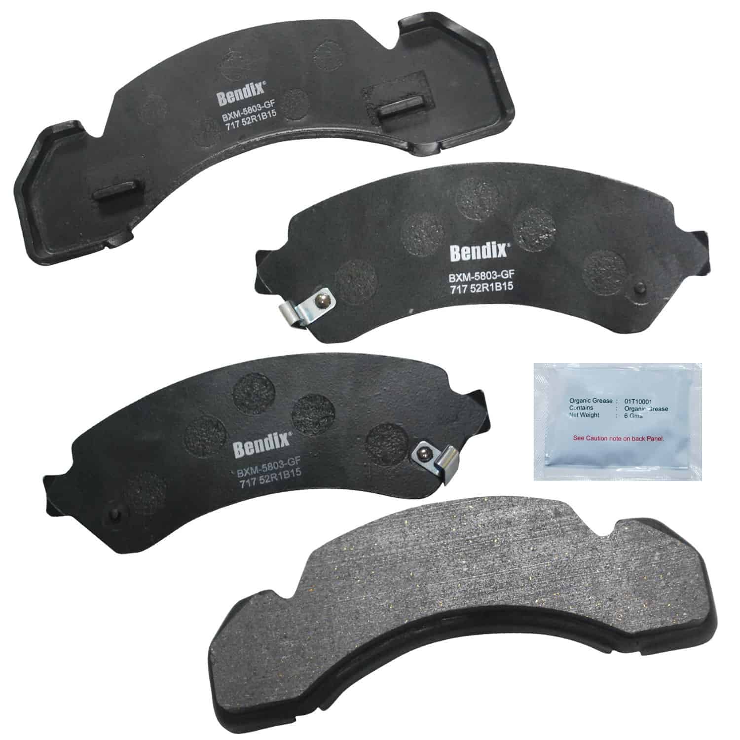 Pastillas de freno delanteras/traseras Bendix Fleet Metlok