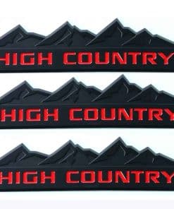 Juego de 3 Emblemas Originales de Alta Montaña en Negro