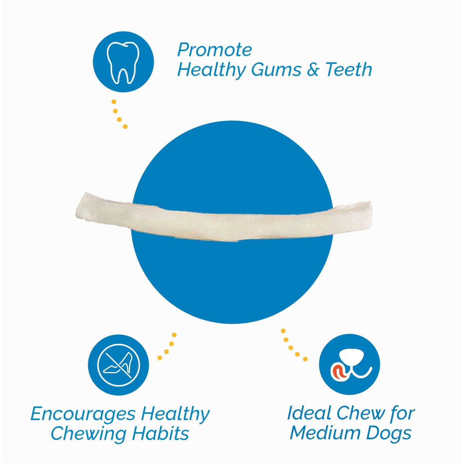 123 Treats | Palitos de Cuero Crudo para Perros - (30 - Imagen 6