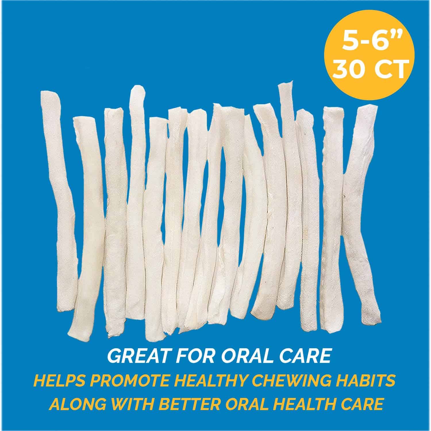 123 Treats | Palitos de Cuero Crudo para Perros - (30 - Imagen 4