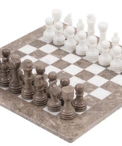 Set de ajedrez de mármol Radicaln de 15 pulgadas Gris