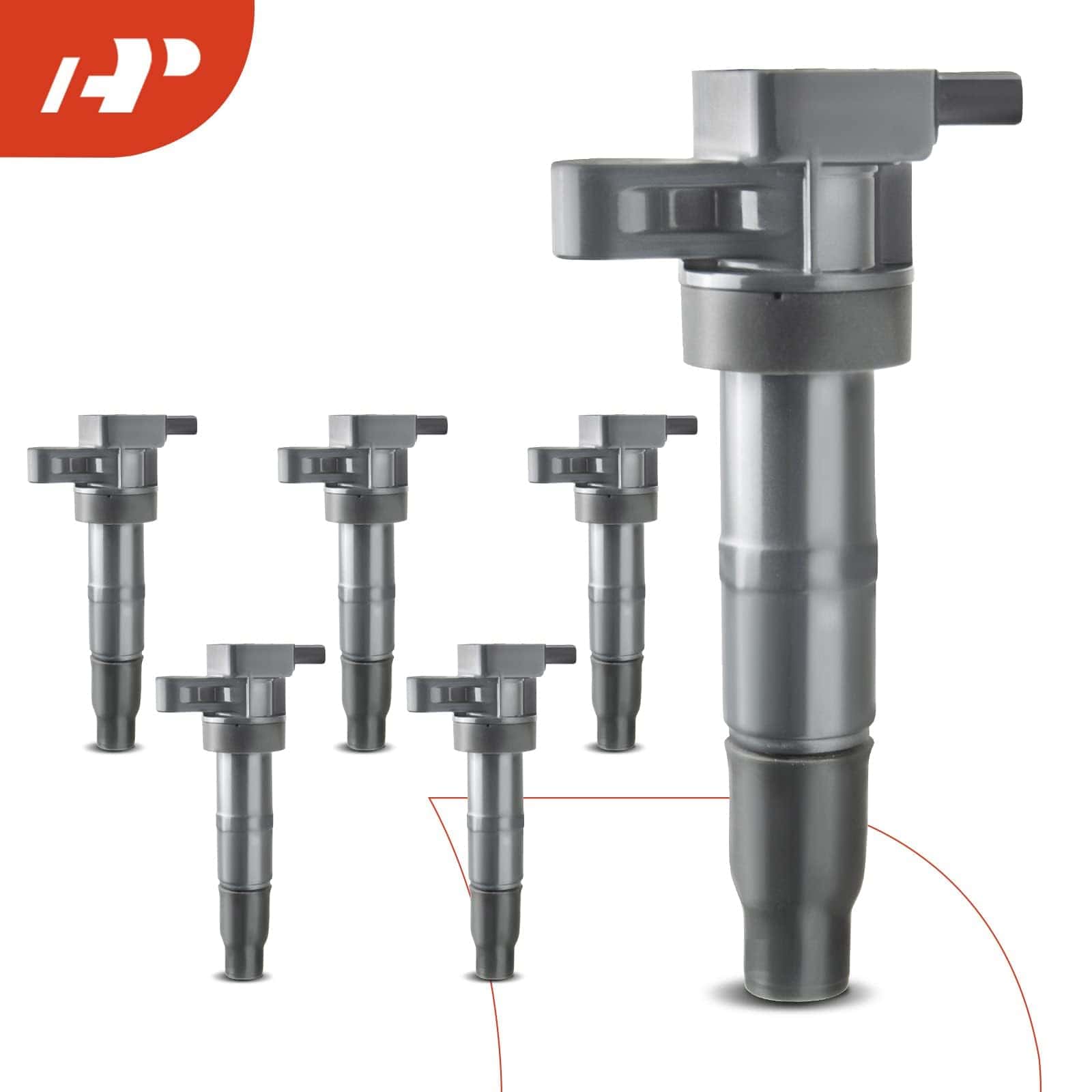 Conjunto de 6 bobinas de encendido A-Premium Compatible con - Imagen 9
