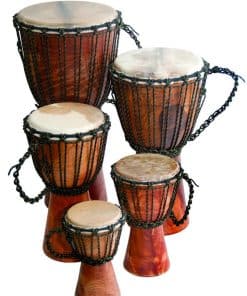 Djembe Beginner Plain, 10" de altura, cabeza de 5-6"