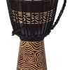 Djembe Standard Linecarv, 16" alto, 8" cabeza, NK047