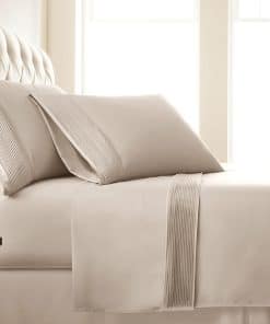 Juego de sábanas Vilano Pleats de SouthShore -Hueso