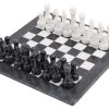 Juego de ajedrez de mármol Radicaln de 15 pulgadas Negro y