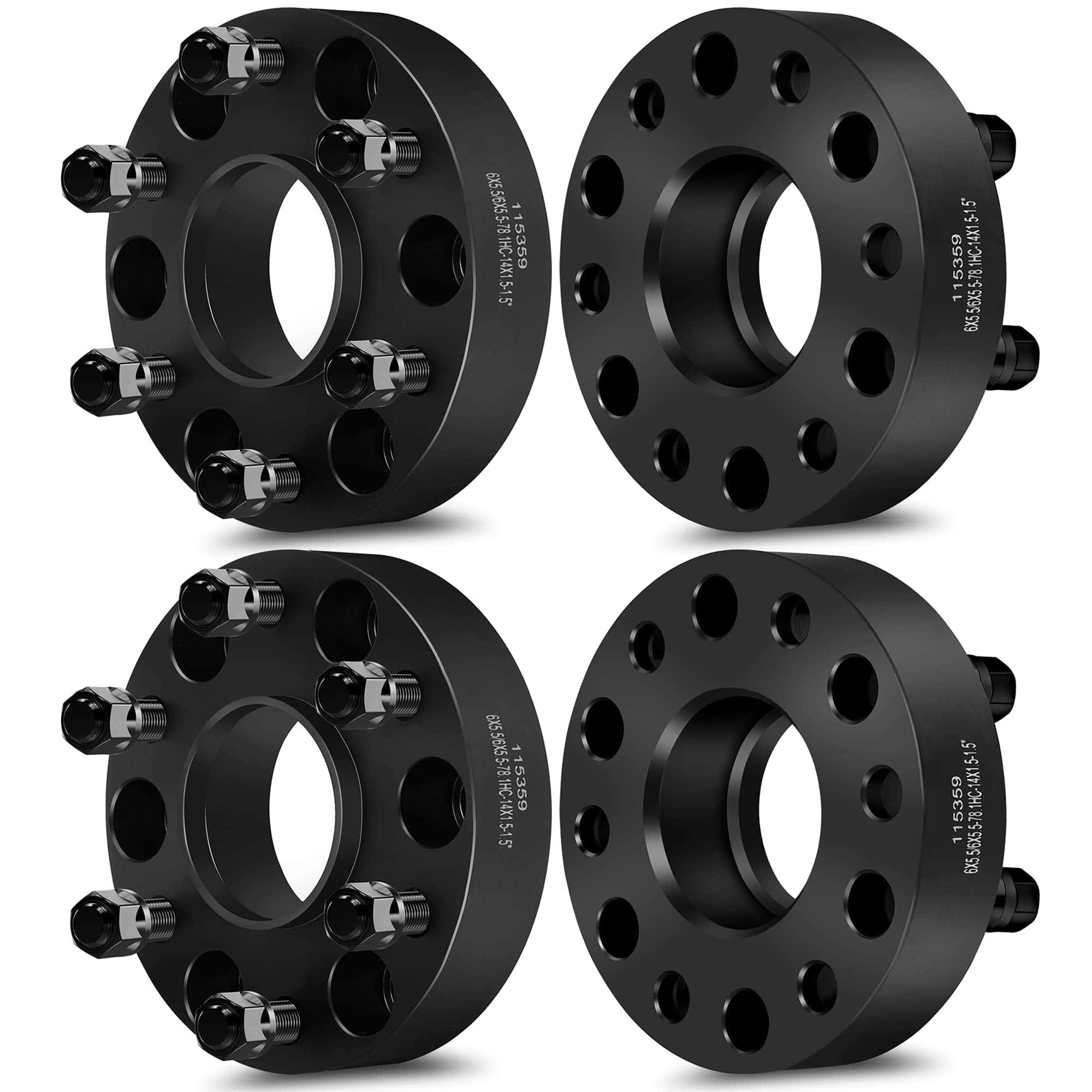 4X Adaptadores Separadores de Rueda 6x5.5 SCITOO 6 Pernos