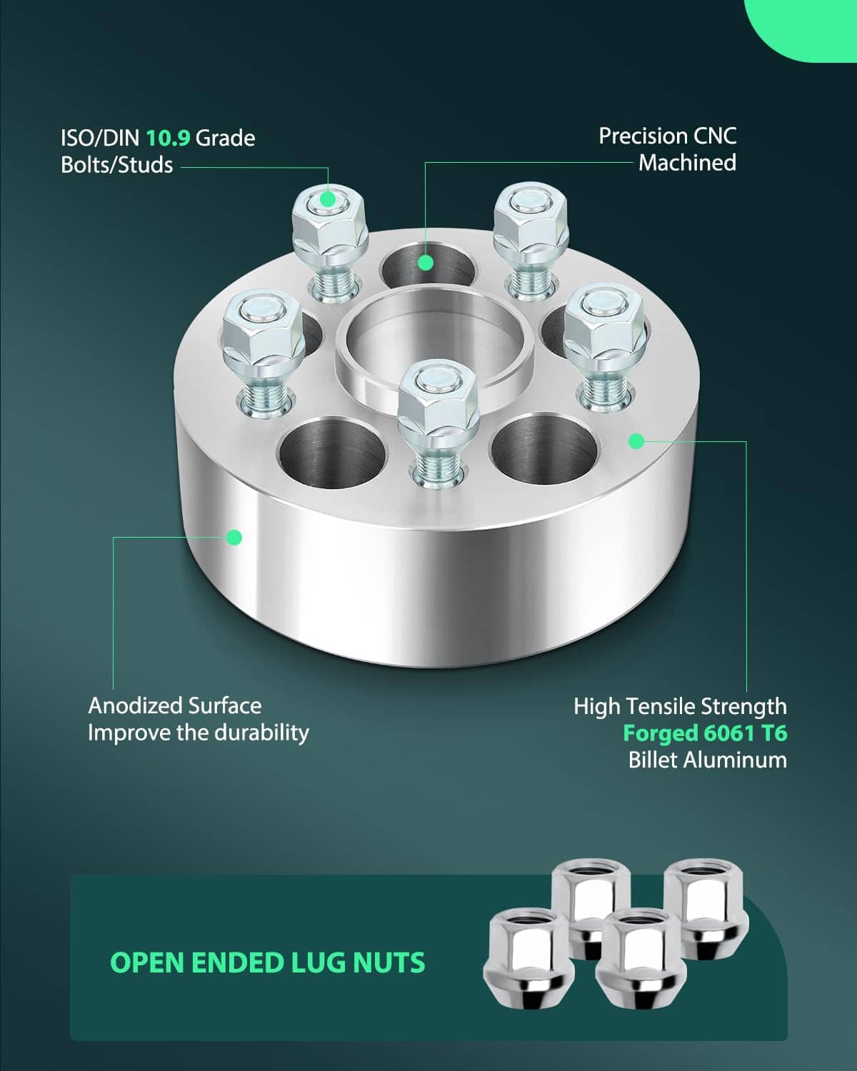 Espaciadores de Rueda SCITOO 5 Lúg 4X 2 pulgadas 5x100mm a - Imagen 5