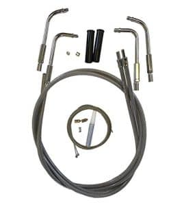 Juego de cables de acelerador trenzado y de ralentí para