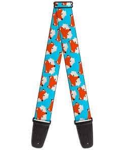 Correa de Guitarra Buckle-Down Fox Face Scattered Sky Blue