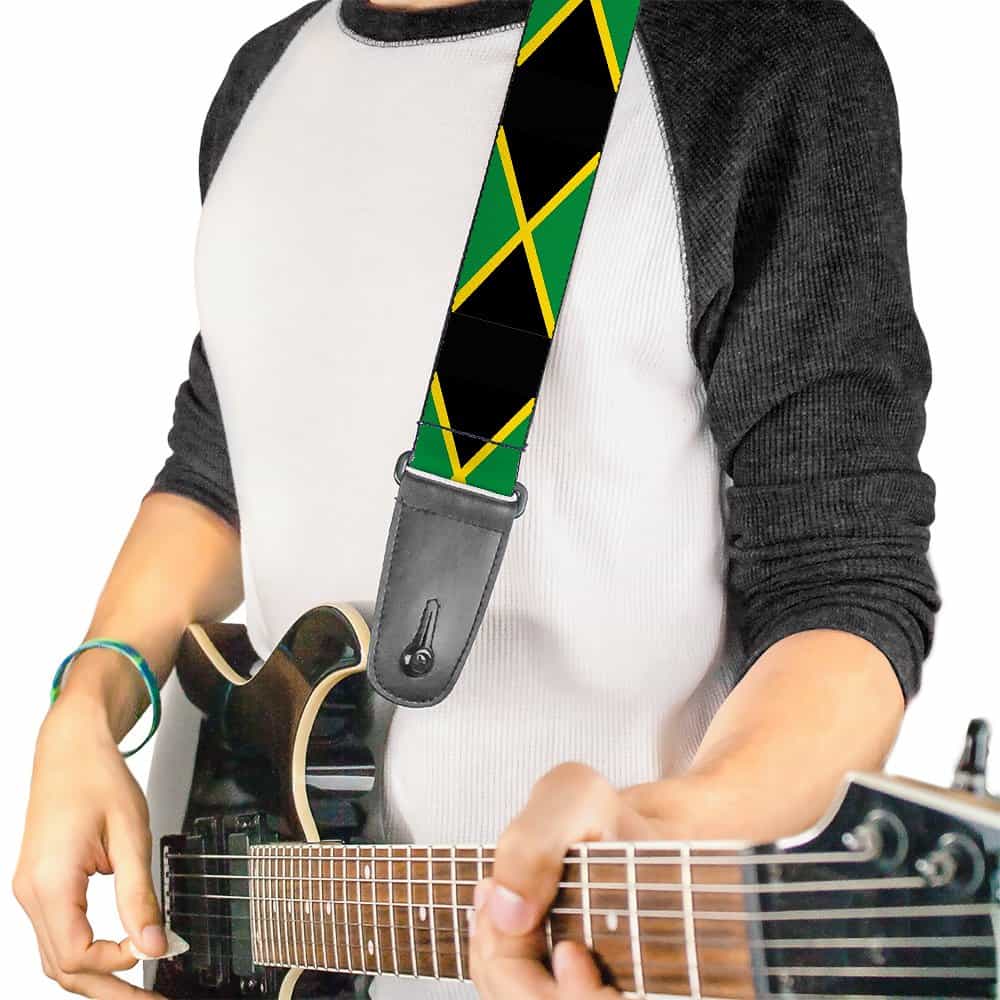 Correa de Guitarra Buckle-Down Jamaica Flags 2 Pulgadas de - Imagen 3