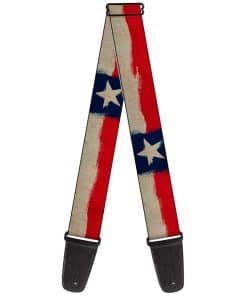 Correa de guitarra Buckle-Down Bandera de Texas Pintura