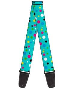 Correa Para Guitarra Buckle-Down Dots Marino Verde Multi