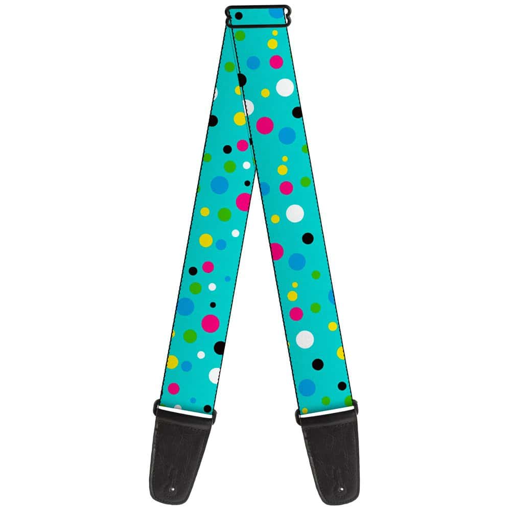 Correa Para Guitarra Buckle-Down Dots Marino Verde Multi