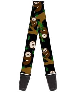 Correa de guitarra Buckle-Down Cara de Perezoso Colgante