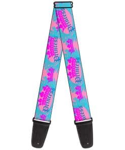Correa de guitarra Buckle-Down Crown Princess Oval Pink