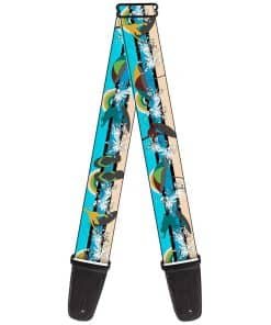 Correa de guitarra Buckle-Down Escena de la playa 1 2