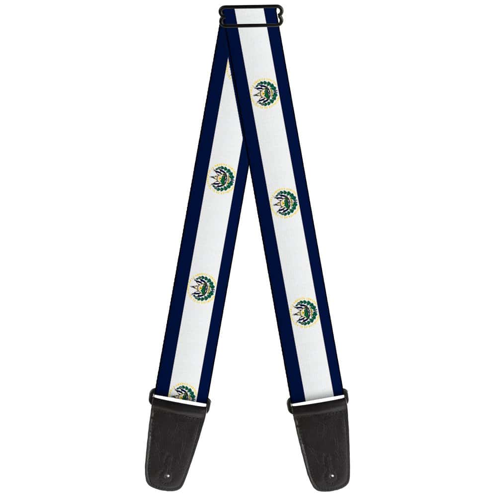 Correa de guitarra Buckle-Down Bandera de El Salvador 2