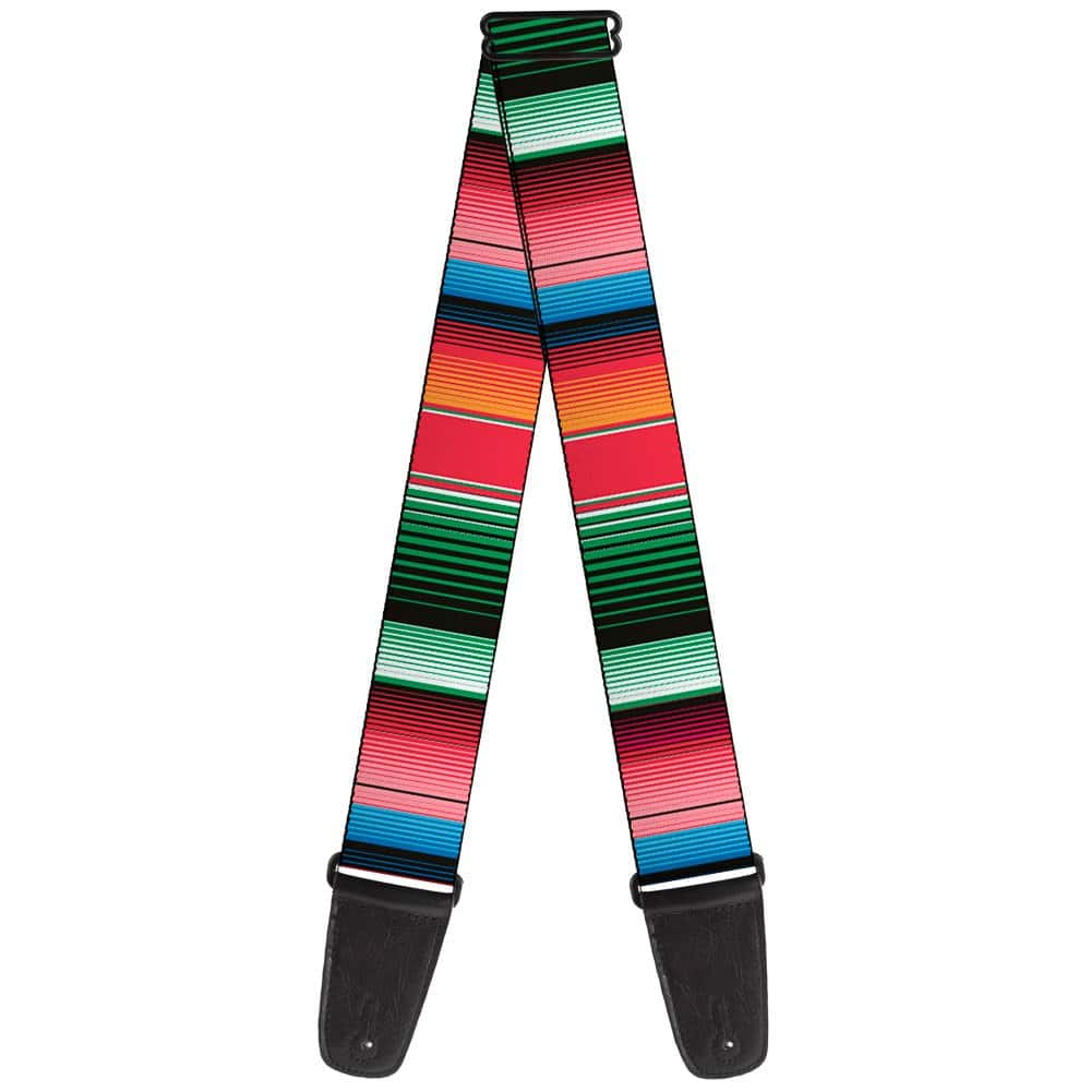 Correa de Guitarra Zarape5 de Buckle-Down Raya Multicolor
